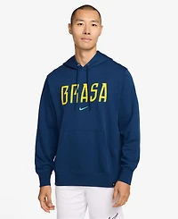 Nike Men's Brazil Club Soccer French Terry Pull-On Hoodie