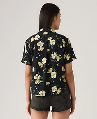 Levi's Women's Printed Short-Sleeve Camp Shirt