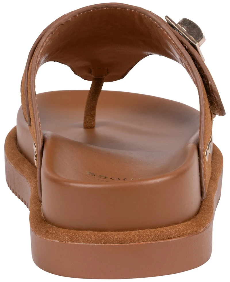 Gc Shoes Women's Cailan Hardware Footbed Flats Sandals