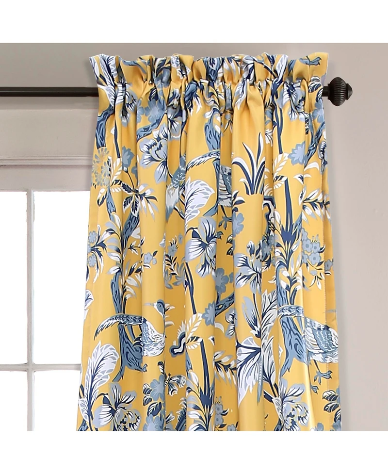 Dolores 52" x 84" Botanical Print Curtain Set