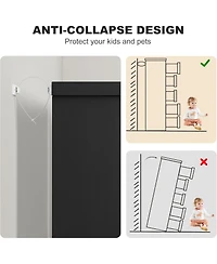 gaomon Drawer Dresser for Bedroom, Gray Chest of Drawers with Embedded Handles, Wooden Organizer Living Room, Nursery