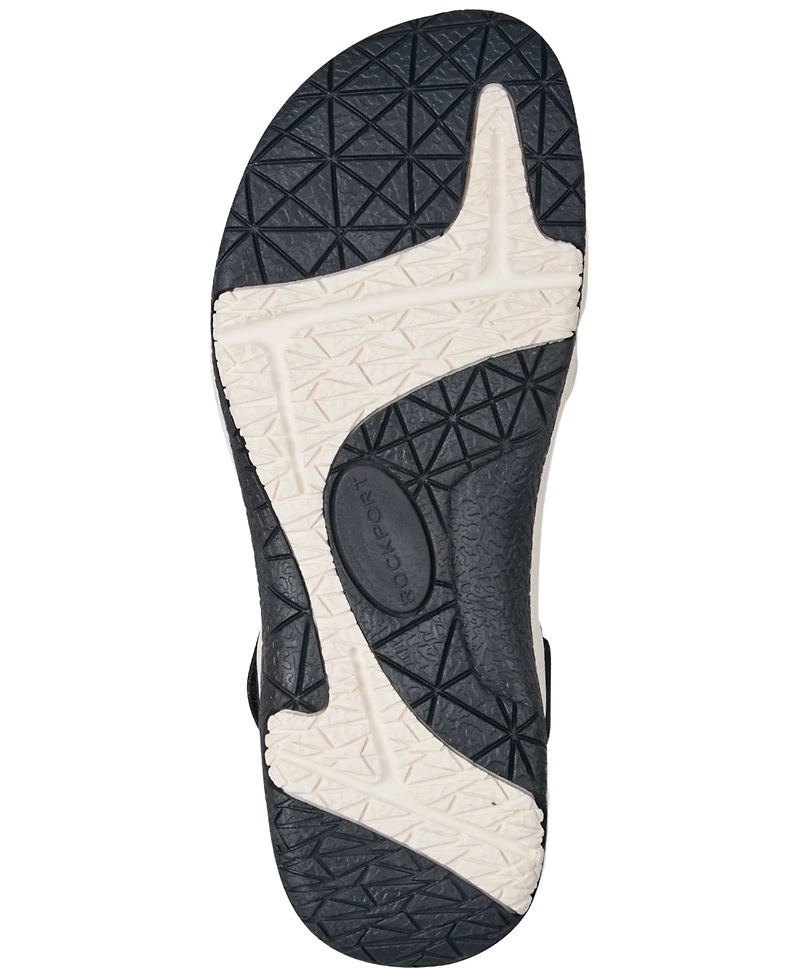 Rockport Women's Shevon Strappy Flat Round Toe Sandals