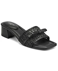 Rockport Women's Clarice Square Toe Slip-On Dress Sandals