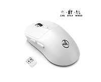 Risokeys Tri Mode Wireless Gaming Mouse 6400 Dpi Lightweight Usb C Rechargeable Mouse