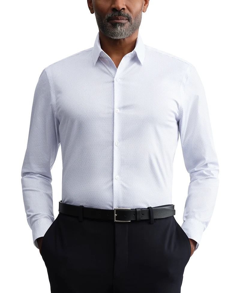 Calvin Klein Men's Kinetic Stretch Spread Collar Dress Shirt