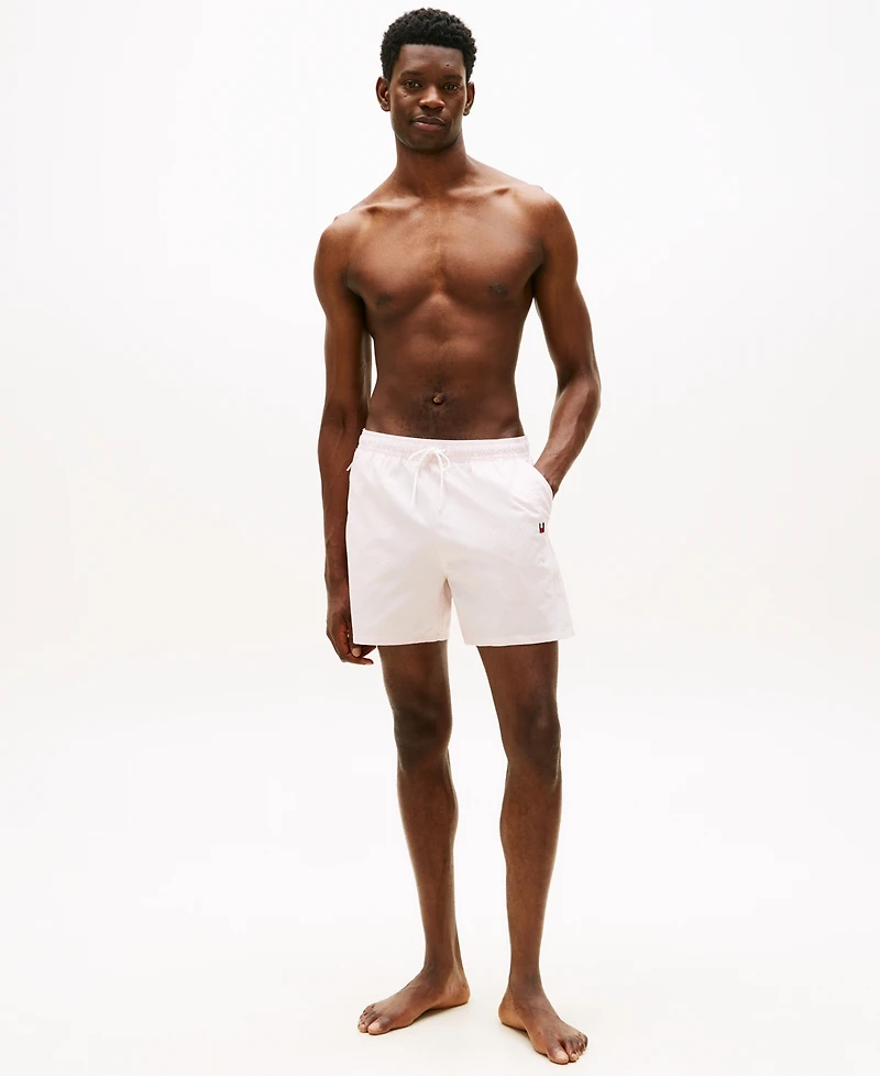 Tommy Hilfiger Men's Medium Drawstring Zip Pocket 5" Swim Trunks
