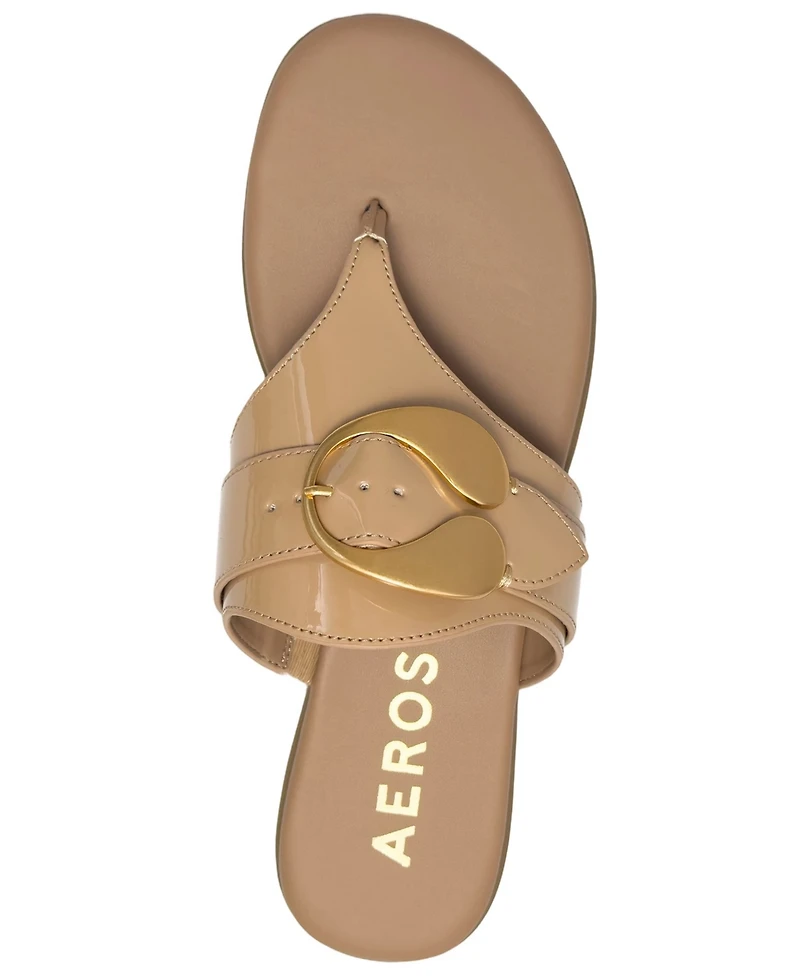 Aerosoles Women's Glam Slip-On Flat Sandals