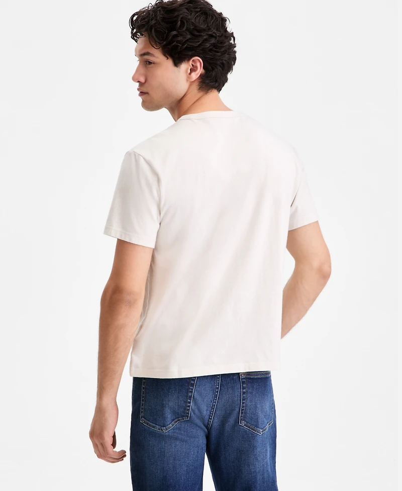 Sun + Stone Men's Splatter-Stripe Short-Sleeve T-Shirt, Macy's Exclusive