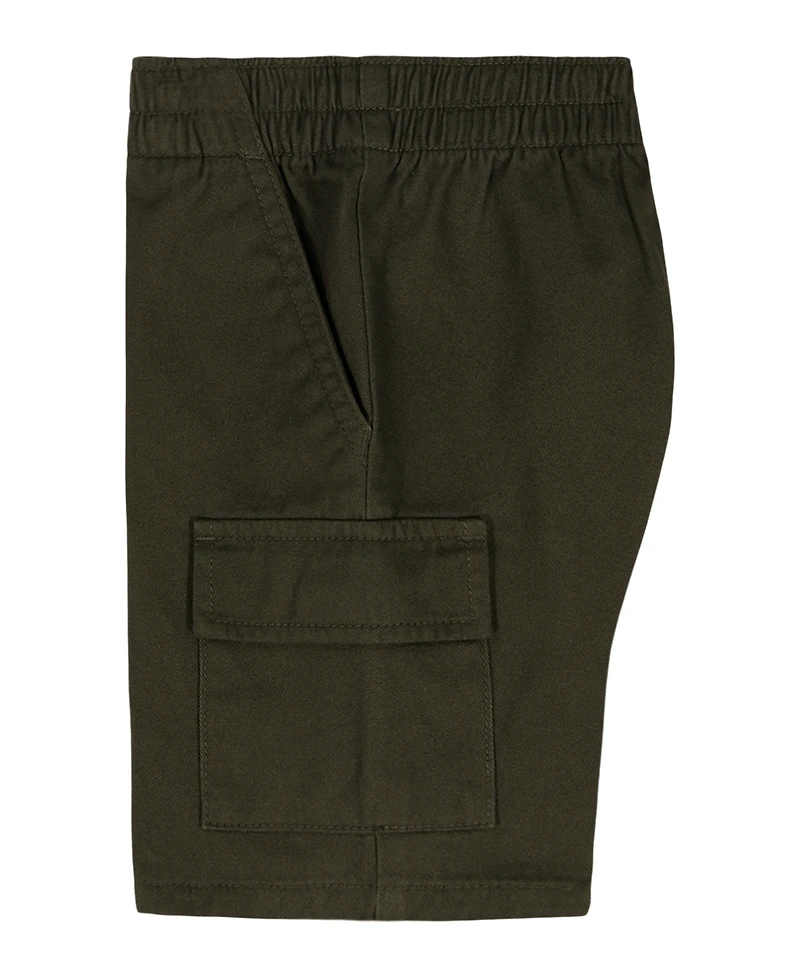 Kids Headquarters Boys' 2T-5 Short-Sleeve Dino Print Poplin Shirt & Cargo Shorts, 2-Peice Set