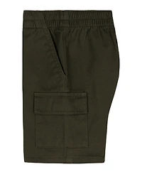 Kids Headquarters Boys' 2T-5 Short-Sleeve Dino Print Poplin Shirt & Cargo Shorts, 2-Peice Set