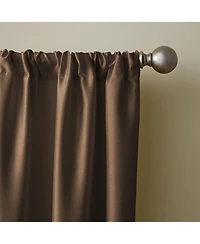 Elrene Home Fashions Versailles Faux Silk Blackout Window Curtain