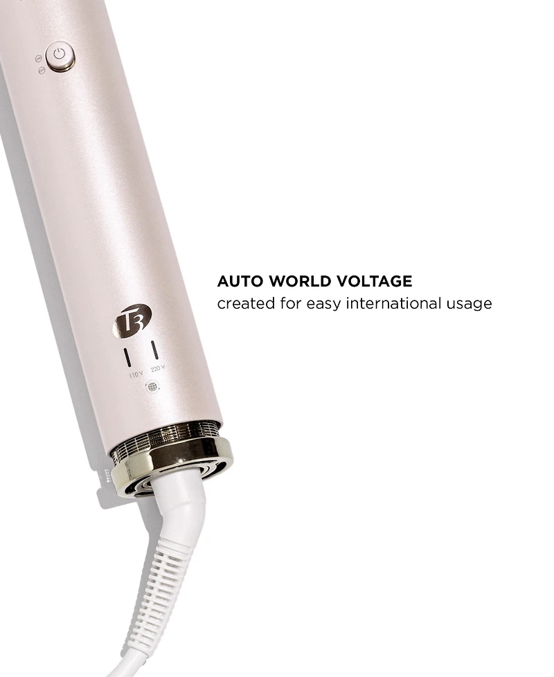 T3 Aire 360 Air Styler Blowout Kit with Dual Voltage and Ceramic Curling Attachments