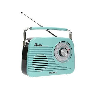 RadioShack Portable Retro Am/Fm/Sw Vintage and Classic Radio, Bluetooth, Rechargeable