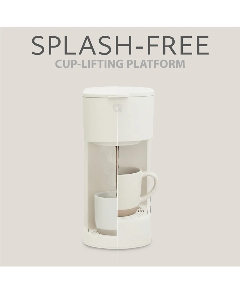 Willow Kitchen Compact Single Serve Coffee Maker - Compatible with K-Cup Pods Ground