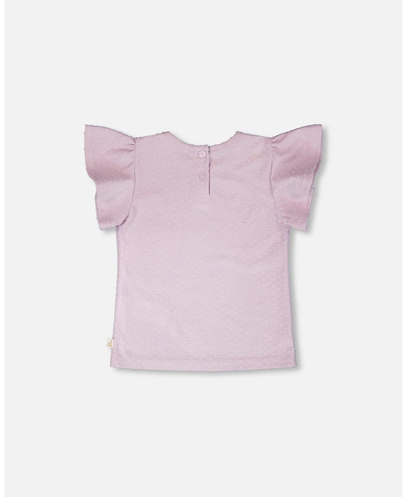 Deux par Baby Girls Jersey T-Shirt Lavender