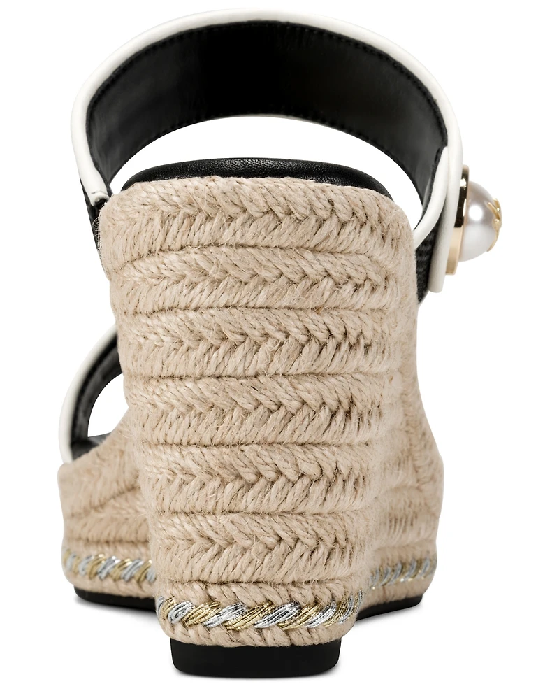 Karl Lagerfeld Paris Women's Carsen Wedge Sandals