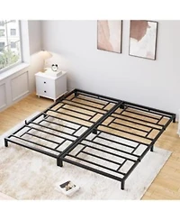 Gaomon 8 In King Bed Frame Heavy Duty Metal Platform Bed Frame Noise Free King Bed Frame With Under Bed Storage Steel Slats Support