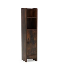 Slickblue Narrow Bathroom Corner Storage Cabinet with Adjustable Shelf