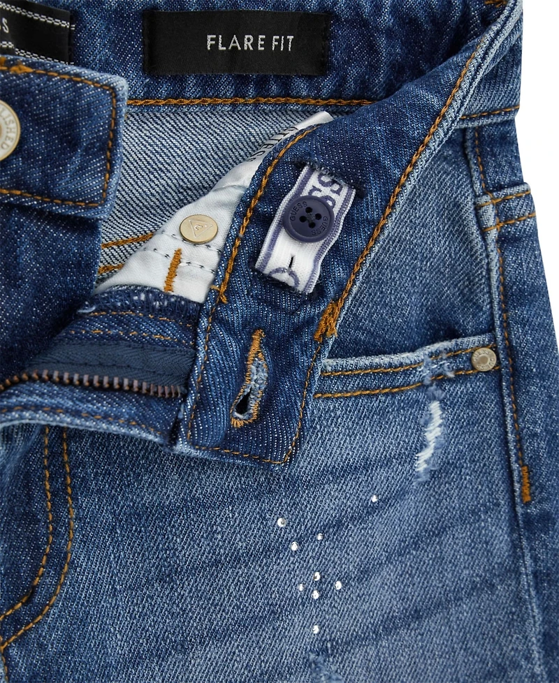 Guess Girls' 7-16 Comfort Flare Rhinestone Jeans