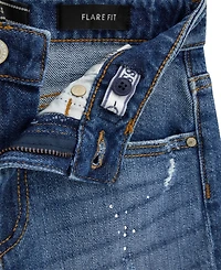 Guess Girls' 7-16 Comfort Flare Rhinestone Jeans