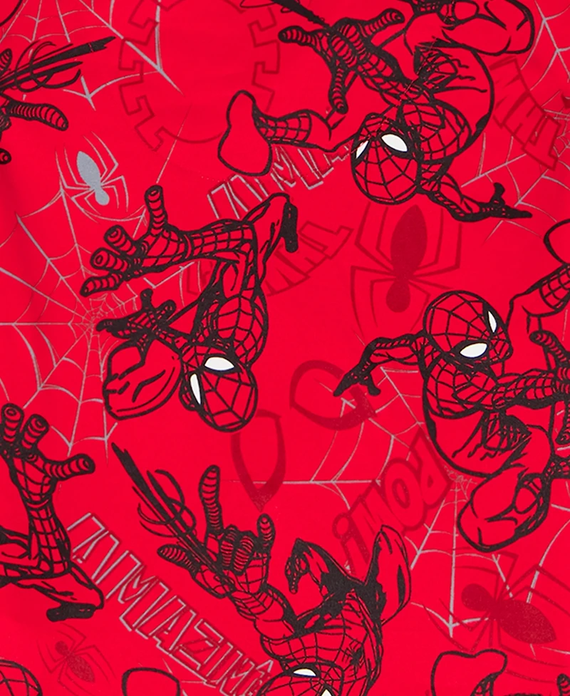 Spider-Man Boys' 2T-4T Short-Sleeve Top & Wide-Leg Pajama Pants, 2-Piece Set