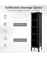 Volenca Freestanding Storage Cabinet for Bathroom, Kitchen, or Living Room