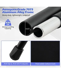 Mecale Folding Design High-Back Portable Camping Chair with Carry Bag, Pillow