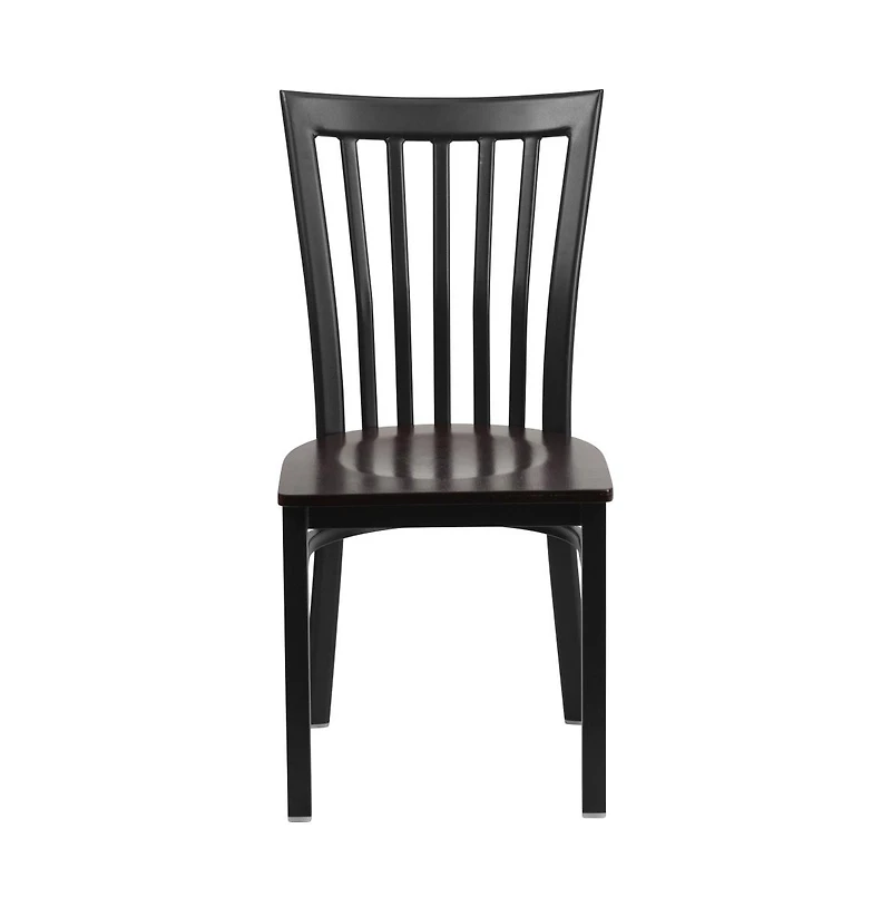 Emma+Oliver School House Back Metal Restaurant Dining Chair