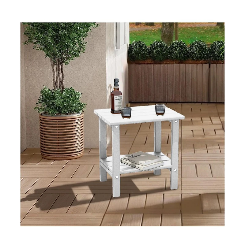 Decksplore Double-layer coffee table made of Hdpe