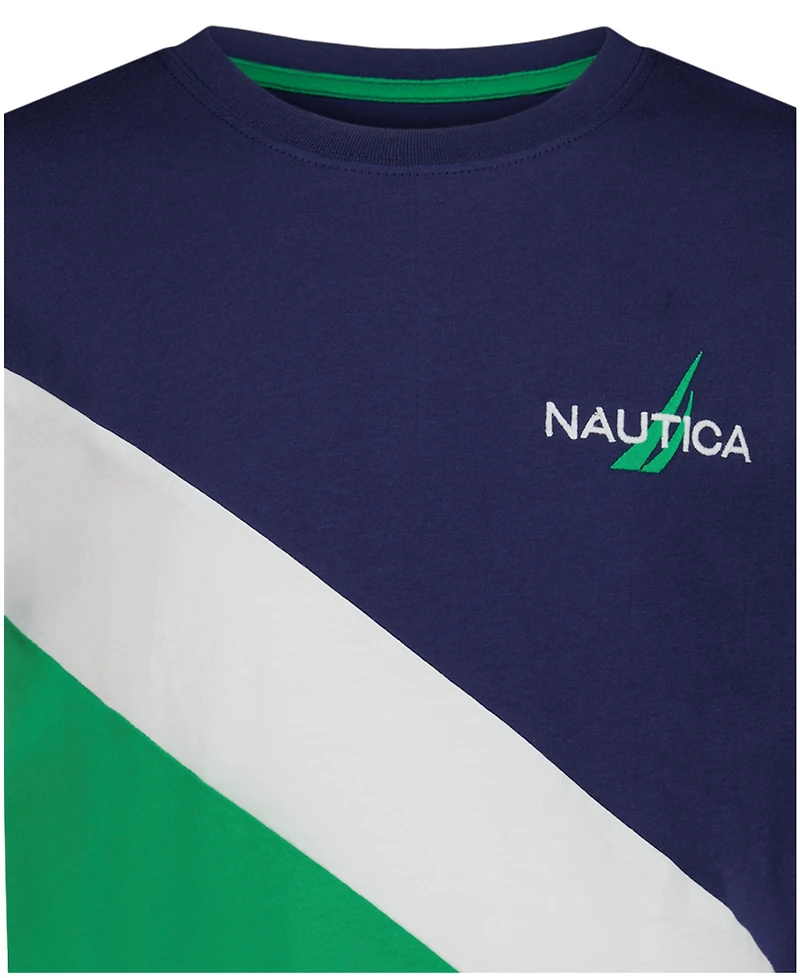 Nautica Boys' 8-20 Diagonal Block Short-Sleeve T-Shirt