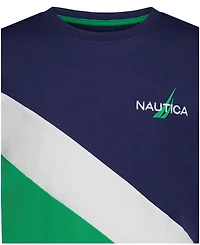 Nautica Boys' 8-20 Diagonal Block Short-Sleeve T-Shirt