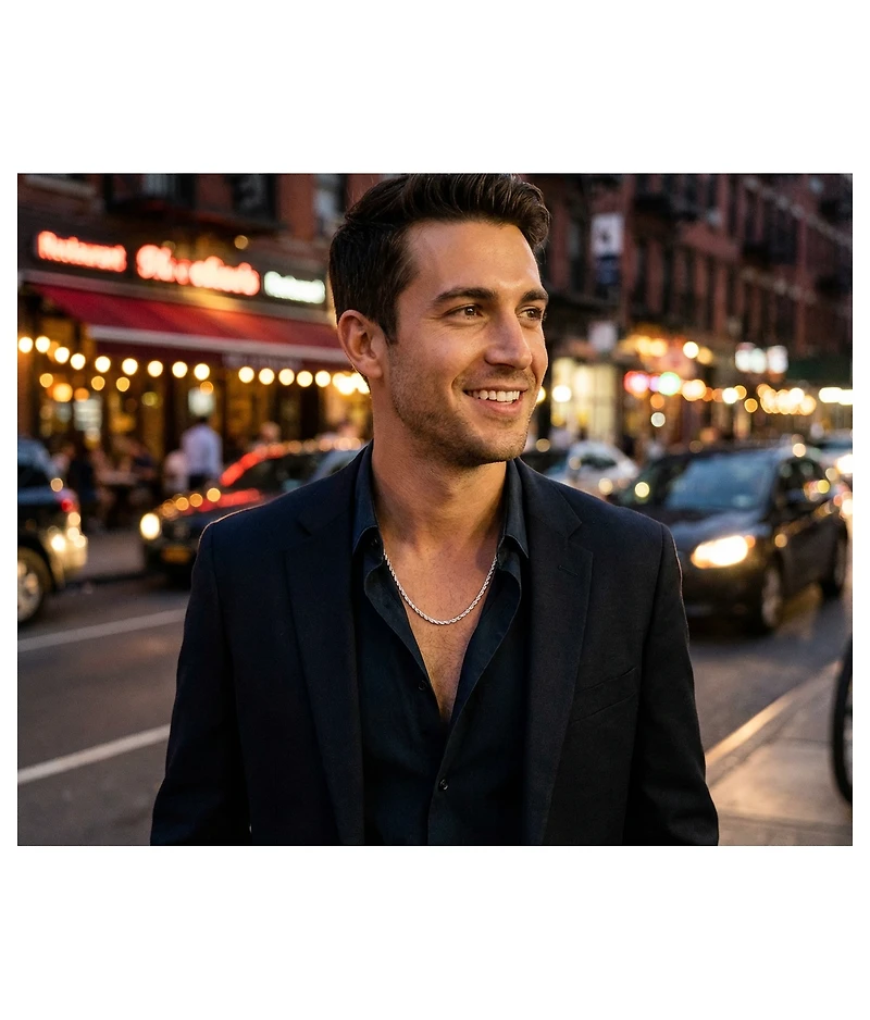 Bling Jewelry Solid Heavy .925 Sterling Silver 7MM Nautical Mariner Anchor Link Chain Necklace Made Italy 24 Inch