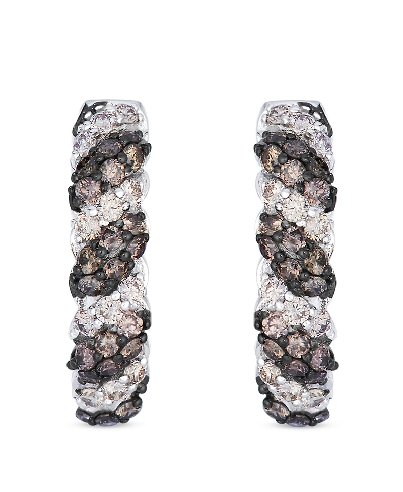 Le Vian Chocolate and Nude Diamond Earrings (0.93 ct. t.w.) in 14k Vanilla Gold