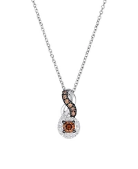 Le Vian Chocolate & Vanilla Diamond Pendant Necklace (0.25 ct. t.w.) in 14k Vanilla Gold