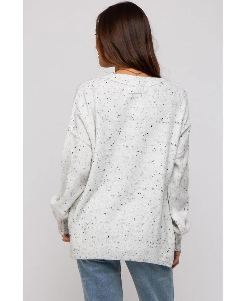 Pinkblush Maternity Speckled Knit Sweater