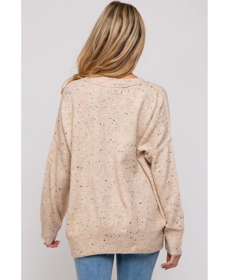 Pinkblush Maternity Speckled Knit Sweater