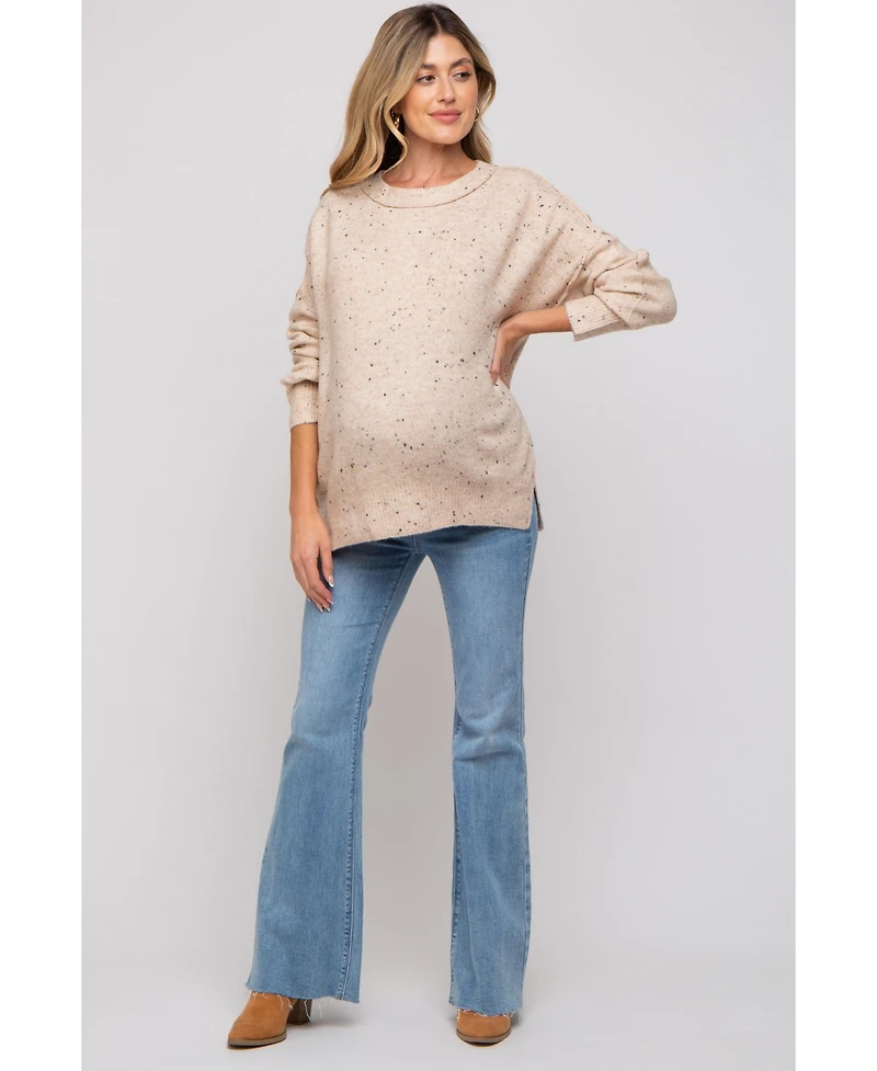 Pinkblush Maternity Speckled Knit Sweater
