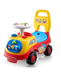 Sugift Ride On Push Car with Music & Storage for Toddlers