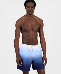 Club Room Men's Kenji Ombre Swim Trunks, Created for Macy's