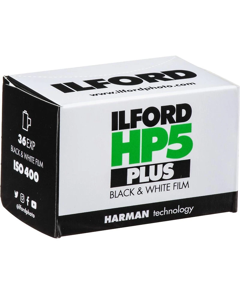 Ilford Hp-5 Plus 35mm Black and White Negative Roll Film, 10-Pack with Shoulder Bag