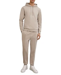 Reiss Men's Premium Interlock Drawstring Hoodie