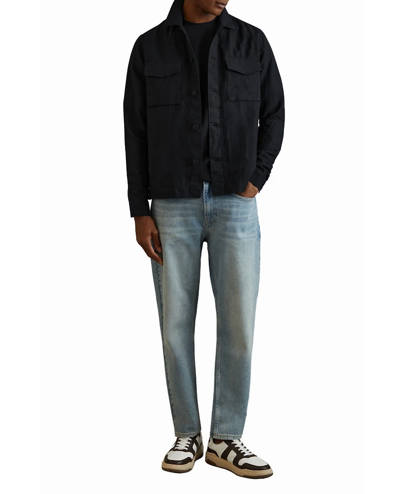 Reiss Men's Textured Crew-Neck T-Shirt