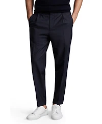 Reiss Men's Relaxed Drawstring Trousers with Turn-Ups