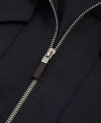 Reiss Men's Premium Interlock Zip-Through Overshirt