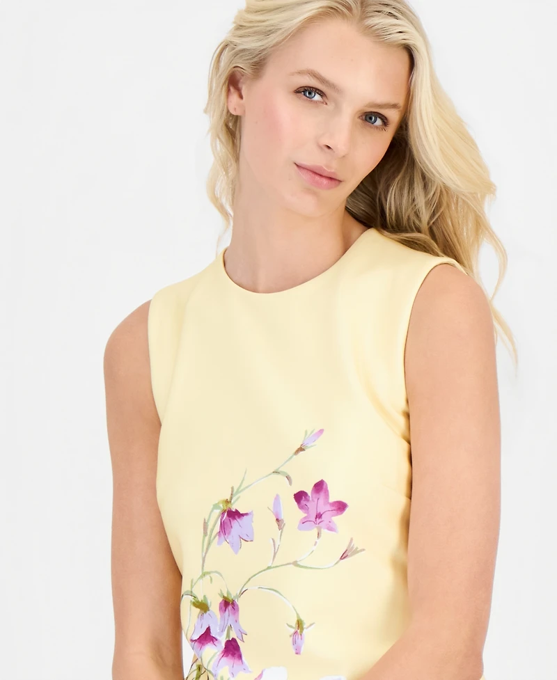 Anne Klein Petite Sleeveless Printed Sheath Dress