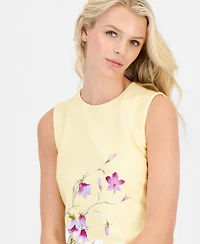 Anne Klein Petite Sleeveless Printed Sheath Dress