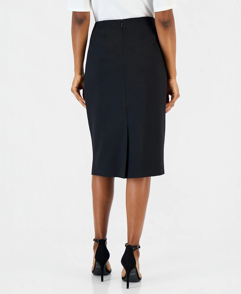 Kasper Women's Below-the-Knee Stretch Pencil Skirt, Regular & Petite Sizes