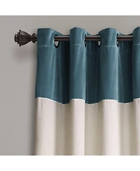Milo Colorblock Linen 52" x 84" Curtain Set