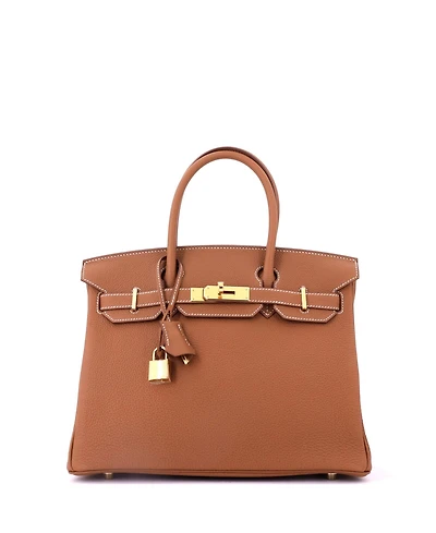 Pre-Owned Hermes Birkin 30 Handbag Togo with Gold Hardware