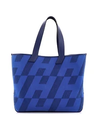 Pre-Owned HERMES Cabas H en Biais Tote Canvas with Leather